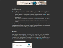 Tablet Screenshot of icalfilter.com